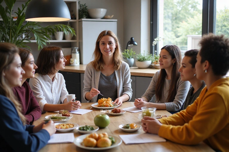 Lidé na workshopu o zdravé výživě